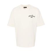 Geborduurd Logo T-shirt Amiri , Beige , Heren