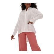 Witte Blouse Camicia Ec4642 Ottod'Ame , White , Dames