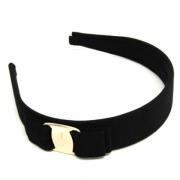 Pre-owned Fabric hair-accessories Salvatore Ferragamo Pre-owned , Blac...