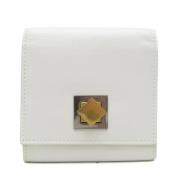 Pre-owned Leather wallets Bottega Veneta Vintage , White , Dames