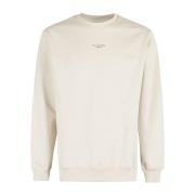 Klassieke Slogan Sweatshirt Drole de Monsieur , Beige , Heren