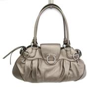 Pre-owned Leather totes Salvatore Ferragamo Pre-owned , Gray , Dames