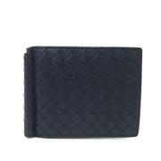 Pre-owned Leather wallets Bottega Veneta Vintage , Blue , Heren