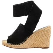 Pre-owned Suede sandals Celine Vintage , Black , Dames