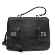 Pre-owned Leather handbags Prada Vintage , Black , Dames