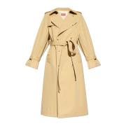 Dubbelrijige trenchcoat Kenzo , Beige , Dames