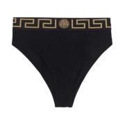 Greca Border Briefs Versace , Black , Dames