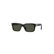 Stijlvolle Unisex Zonnebril Acetaat Kristal Persol , Black , Heren