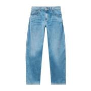 Blauwe Denim Wide Leg Jeans Alexander Wang , Blue , Dames