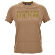 Stijlvolle T-shirts en Polos Versace Jeans Couture , Brown , Dames