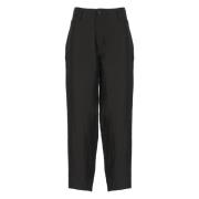 Zwarte Broek met Riemlussen Yohji Yamamoto , Black , Dames