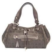 Pre-owned Canvas handbags Bvlgari Vintage , Brown , Dames