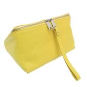 Pre-owned Leather clutches Bottega Veneta Vintage , Yellow , Dames