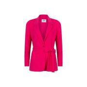 Roze Blazer Fira Print Lofty Manner , Pink , Dames