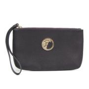 Pre-owned Leather clutches Versace Pre-owned , Purple , Dames