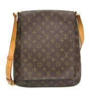 Pre-owned Canvas shoulder-bags Louis Vuitton Vintage , Brown , Dames