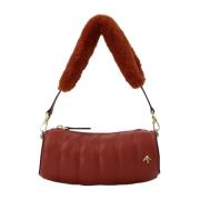 Leather handbags Manu Atelier , Red , Unisex