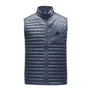 Blauwe Mouwloze Puffer Vest Moncler , Blue , Heren