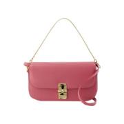 Leather handbags A.p.c. , Pink , Dames