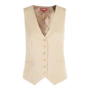 Stijlvolle Vest voor Mannen Staud , Brown , Dames