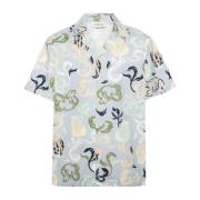 Bloemenprint Bowling Shirt Lanvin , Multicolor , Heren