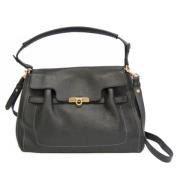 Pre-owned Leather handbags Salvatore Ferragamo Pre-owned , Black , Dam...