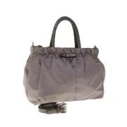 Pre-owned Nylon handbags Prada Vintage , Gray , Dames
