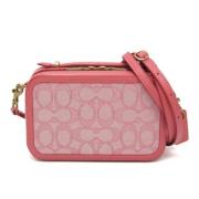 Pre-owned Canvas shoulder-bags Coach Pre-owned , Pink , Dames