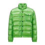 Korte Pufferjas Groen Buiten Moncler , Green , Heren