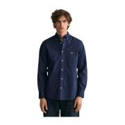 Klassieke Poplin Overhemd met Jaren 80 Geïnspireerde Patch Gant , Blue...