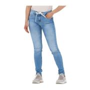 Mid Rise Skinny Jeans Blauw Calvin Klein , Blue , Dames