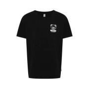 Teddy Bear T-shirt met Logo Moschino , Black , Heren