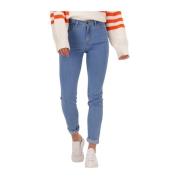 Scarlett High Waist Skinny Jeans Lee , Blue , Dames