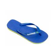 Neon Logo Flip Flops Havaianas , Blue , Heren