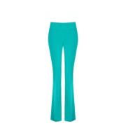 Uitlopende Broek in Technische Stof Rinascimento , Green , Dames