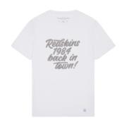 Geborduurd Logo T-shirt - Wit Redskins , White , Heren