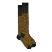 Lange katoenen sokken met leliemotief Gallo , Multicolor , Heren