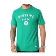 Bedrukt Logo T-shirt - Groen Redskins , Green , Heren