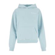 Pastel Blauw Katoenen Sweatshirt Sporty & Rich , Blue , Dames