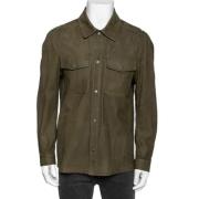 Pre-owned Leather outerwear Tom Ford Pre-owned , Green , Dames