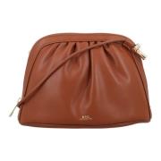 Ninon Eco Leren Handtas Noisette A.p.c. , Brown , Dames