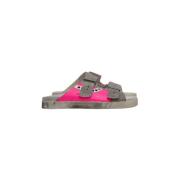 Roze en grijze sandalen Sundl model Hidnander , Multicolor , Dames