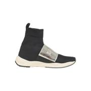 Pre-owned Nylon sneakers Balmain Pre-owned , Black , Dames