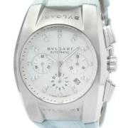 Pre-owned Leather watches Bvlgari Vintage , White , Dames