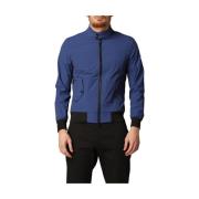 Bomberjack Hoge Hals Rits RefrigiWear , Blue , Heren