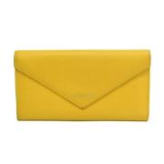 Pre-owned Leather wallets Balenciaga Vintage , Yellow , Dames