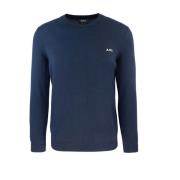 Crew Neck Sweater A.p.c. , Blue , Heren