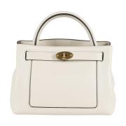 Silky Calf Leren Crossbody Tas Mulberry , Beige , Dames