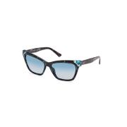 Turquoise Blauw Gradient Zonnebril Guess , Multicolor , Dames