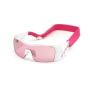 Stijlvolle zonnebril met bordeaux spiegelglas Guess , White , Dames